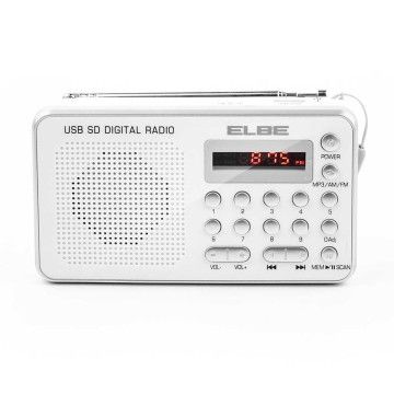 ELBA RÁDIO DIGITAL RF49USB FM MP3 USB SD BATERIA ELBE - 1