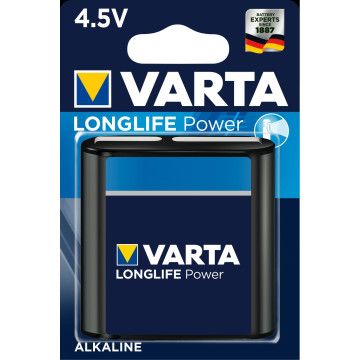 BATERIA DE POTÊNCIA VARTA 3LR12 ALC LONGLIFE 1 BLISTER VARTA - 1