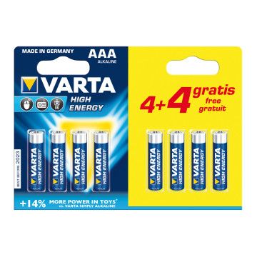 BATERIA VARTA LR03 AAA 4+4 ALC. LONGA VIDA 1 BLISTER VARTA - 1