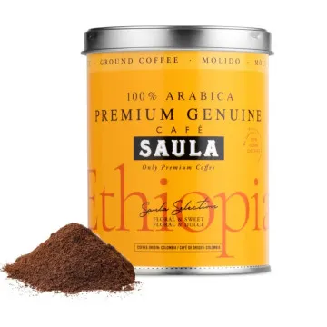 SAULA CAFÉ MOÍDO 25124221 GENUÍNO ETIÓPIA 250GR SAULA - 1