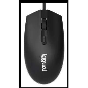 MESMO MOUSE ÓPTICO COM LED 1600DPI Iggual - 1