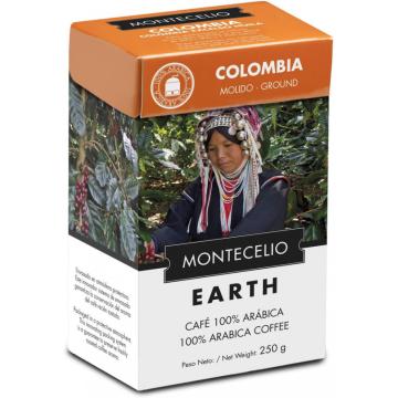 CAFÉ EM GRÃO MONTECELIO COLÔMBIA 100% ÁRABE 250G