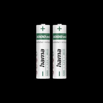 HAMA ENERGY 00223524 2 BATERIAS REC.NI-MH 1000MAH HAMA - 1