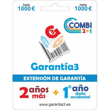 GARANTIA COMBI 1A.DANO ACC+2A.EXT G3E121000 1000€ GARANTIA3 - 1