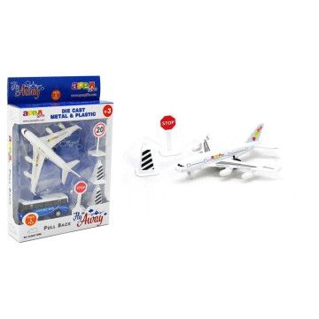 Conjunto Avião Comercial 6 peças APEX GIFTS - 1