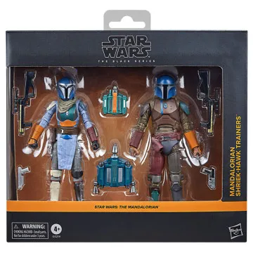 Blister 2 figuras Mandalorian & Shriek-Hawk Trainers The Mandalorian Star Wars 15 cm HASBRO - 1