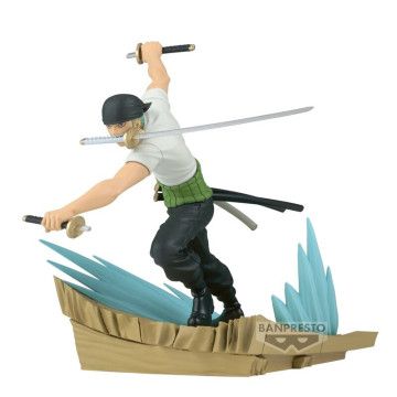 Roronoa Zoro Senkozekkei Figura de uma peça 11cm BANPRESTO - 1