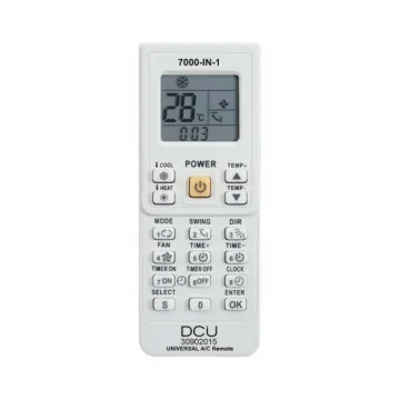 CONTROLE REMOTO DCU PARA AR CONDICIONADO 7000 EM 1 DCU - 1