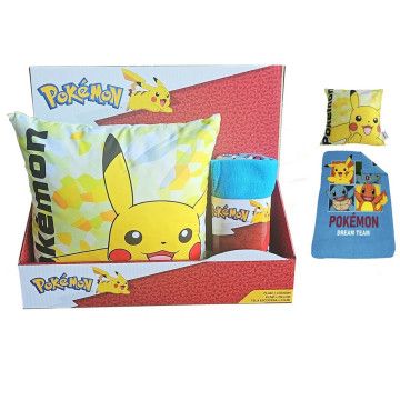 Conjunto de manta de lã + almofada Pokémon NINTENDO - 1