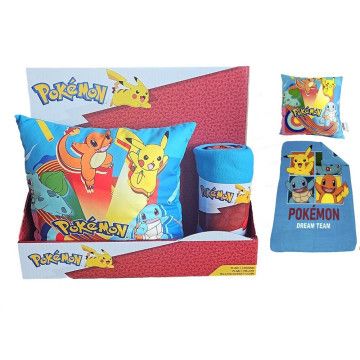 Conjunto de manta de lã + almofada Pokémon NINTENDO - 1