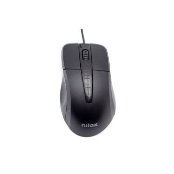 RATO ERGONÔMICO NILOX USB 1000 DPI PRETO Nilox - 1