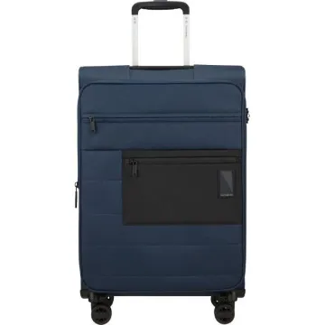 Mala Média Expansível Samsonite Vaycay Spinner 66cm/ 66x43x30cm/ 4 Rodas/ Azul Marinho SAMSONITE - 1