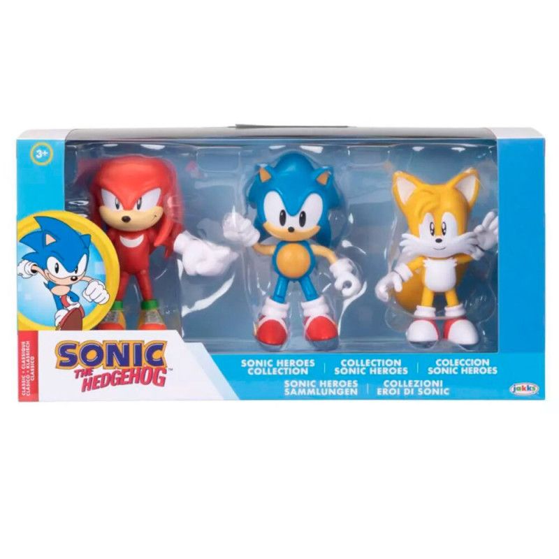 Sonic The Hedgehog - Figura Super Sonic Pieghevole 10,2 Cm Con Accessorio Disco, Per Bambini Dai 3 Anni