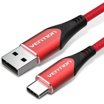 Cabo USB 2.0 Tipo-C Vention CODRG/ USB Tipo-C Macho - USB Macho/ 480Mbps/ 1,5m/ Vermelho VENTION - 1