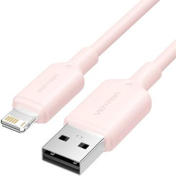 Vention LAMPF Cabo Lightning USB 2.0/ USB Macho - Lightning Macho/ 480Mbps/ 1m/ Rosa VENTION - 1