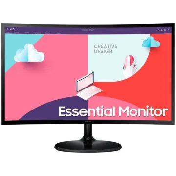 Monitor Curvo Samsung Essential Monitor S3 S24C364EAU/ 24'/ Full HD/ Preto Samsung - 1