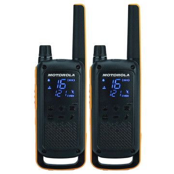 Walkie Talkie Motorola T82 - 16 Canais 10Km Preto Motorola - 1