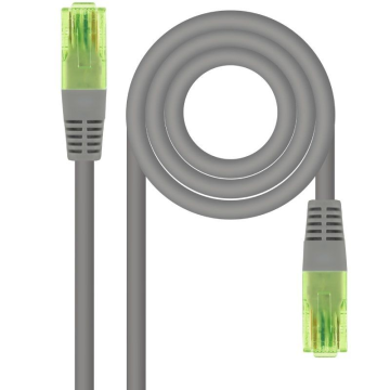 Cabo de Rede RJ45 UTP Nanocable 10.20.1401 Cat.6/ 1m/ Cinza NANO CABLE - 1