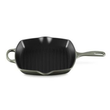 LE CREUSET - Frigideira Skillet Signature Grill Quadrada 26cm Thyme 20183261730422 LE CREUSET - 1