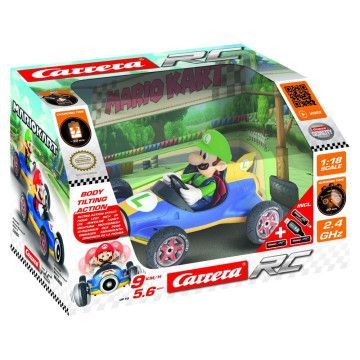 Carro de controle de rádio Luigi Mario Kart CARRERA - 1