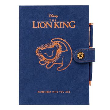 Caderno A5 premium + caneta Rei Leão Disney GRUPO ERIK - 1