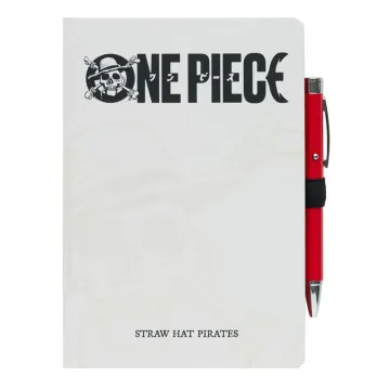 Caderno A5 premium + caneta projetora One Piece GRUPO ERIK - 1