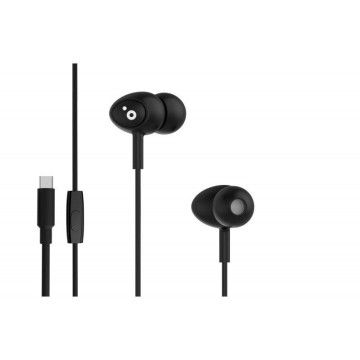 Fones de ouvido intra-auriculares Sunstech BEATC/ com microfone/ USB tipo C/ preto Sunstech - 1