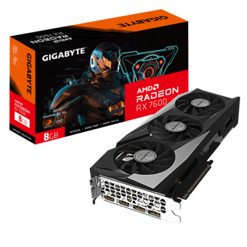 TARJETA GRAFICA GIGABYTE RADEON RX 7600 GAMING OC 8GB DDR6 GIGABYTE - 1