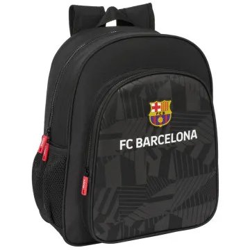 Mochila FC Barcelona preta 38cm adaptável SAFTA - 1