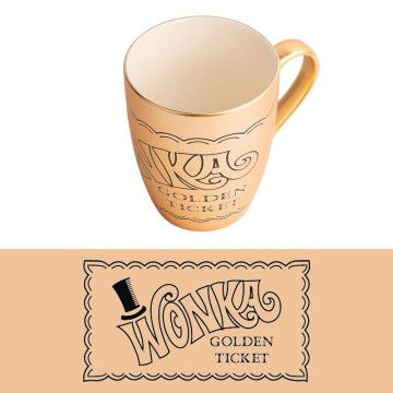 Caneca Golden Ticket Willy Wonka 350ml GRUPO ERIK - 1