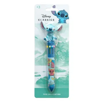 Caneta Stitch Disney 3D 10 cores GRUPO ERIK - 1