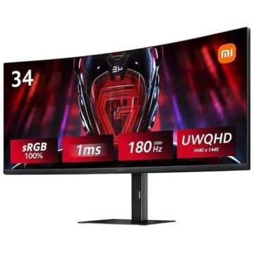 Monitor Gaming Curvo Xiaomi Monitor Gaming Curvo G34WQi 34'/ WQHD/ 1ms/ 180Hz/ Preto XIAOMI - 1