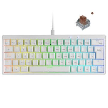 Teclado mecânico para jogos Mars Gaming MKMINIPRO / interruptor marrom / branco Mars Gaming - 1