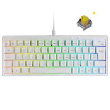 Teclado mecânico para jogos Mars Gaming MKMINIPRO / interruptor amarelo / branco Mars Gaming - 1