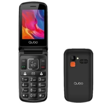 Celular Qubo P-210NWBKC para idosos/preto QUBO - 1