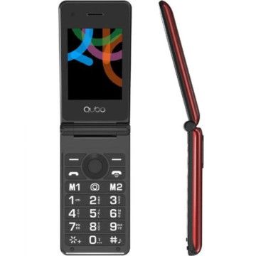 Celular Qubo X-28RD para idosos/vermelho QUBO - 1