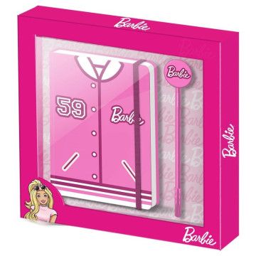 Diário da Barbie Varsity + conjunto de canetas KARACTERMANIA - 1