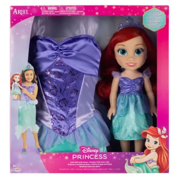 Boneca Ariel + Fantasia de Pequena Sereia Disney 38cm JAKKS PACIFIC - 1