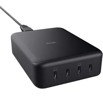 Carregador de mesa Trust Maxo/ 4xUSB tipo C/ 240 W/ compatível com laptops TRUST - 1