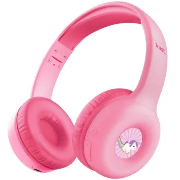 Fones de ouvido infantis sem fio Trust Nouna Kids / com microfone / rosa TRUST - 1