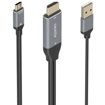 Cabo conversor Aisens A109-0871/ HDMI macho/ USB macho - USB tipo C macho/ 1,8 m/ preto AISENS - 1