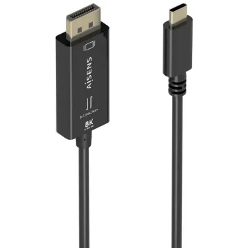 Cabo Conversor Aisens A109-0879/ USB Tipo-C Macho - DisplayPort Macho/ 1,8m/ Preto AISENS - 1