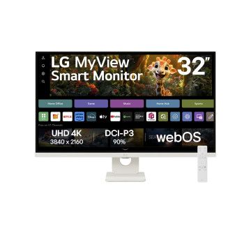 LG MONITOR 32" 32SR73U 4K ALTO-FALANTES BRANCO LG - 1