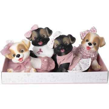 Boneca Reborn com cachorro sortido Rosa Toys - 1