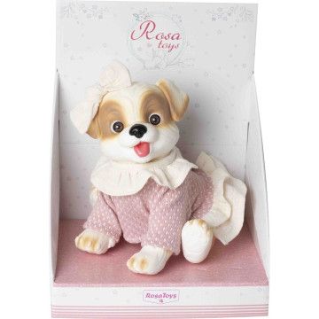 Cachorro boneca reborn vestido de lã Rosa Toys - 1