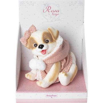 Boneca reborn com colete de cachorro Rosa Toys - 1