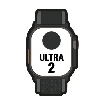 Apple Watch Ultra 2/GPS/Celular/49mm/Caixa de titânio preta/Alça de trilha preta M/L Apple - 1