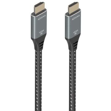 Cabo HDMI 2.1 8K Aisens A150-0876/ HDMI Macho - HDMI Macho/ 5m/ Cinza e Preto AISENS - 1