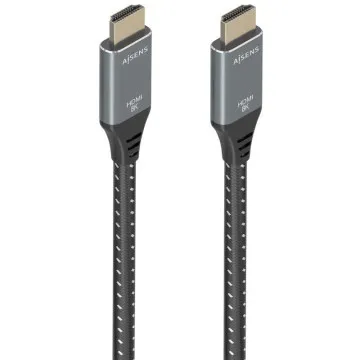 Cabo HDMI 2.1 8K Aisens A150-0877/ HDMI Macho - HDMI Macho/ 7m/ Cinza e Preto AISENS - 1