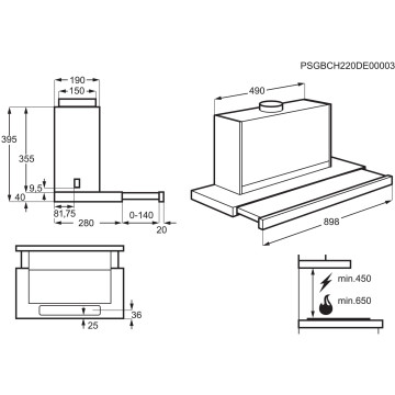 EXAUSTOR ELECTROLUX - LFP419X ELECTROLUX - 2